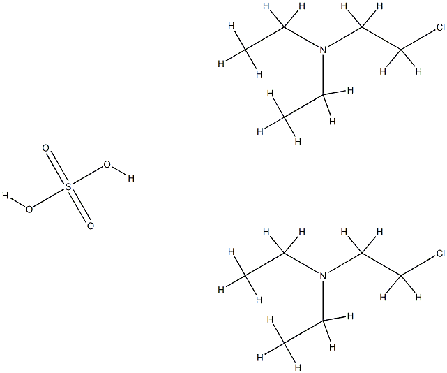 2-chloroethyl(diethyl)ammonium sulphate (2:1) 结构式