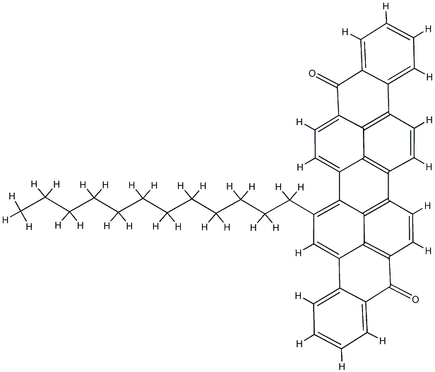 二萘并[1,2,3-CD:1',2',3'-LM]-9,18-二酮月桂基衍生物 结构式