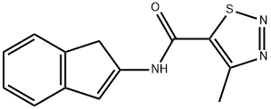 1,2,3-Thiadiazole-5-carboxamide,N-1H-inden-2-yl-4-methyl-(9CI) 结构式