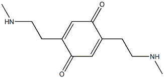 2,5-Cyclohexadiene-1,4-dione,2,5-bis[2-(methylamino)ethyl]-(9CI) 结构式