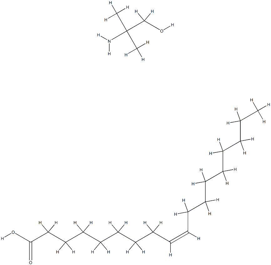 9-Octadecenoic acid (Z)-, reaction products with 2-amino-2-methyl-1-propanol 结构式