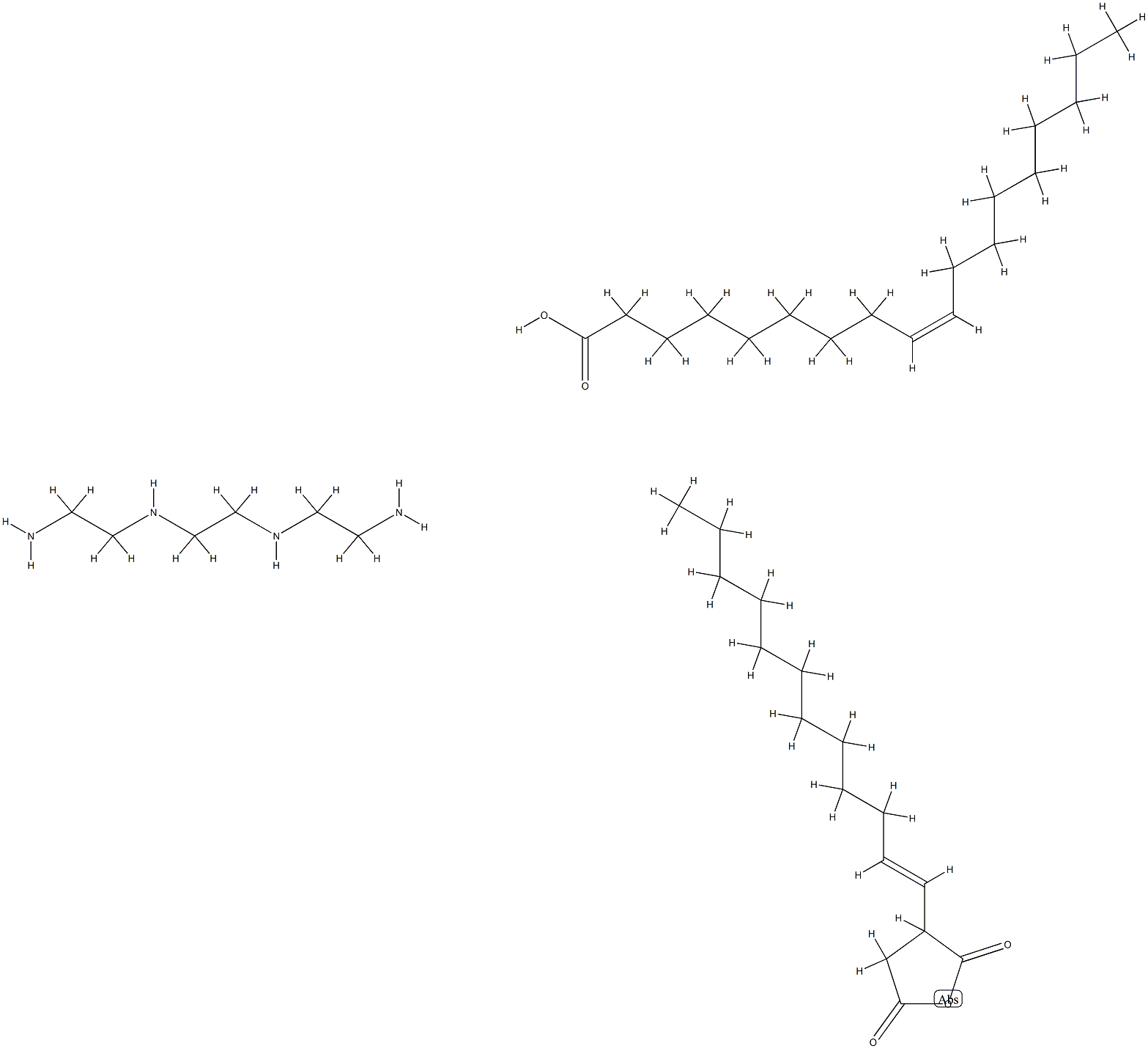 (Z)-9-十八烯酸与3-(十二碳烯基)二氢-2,5-呋喃二酮和三亚乙基四胺的反应产物