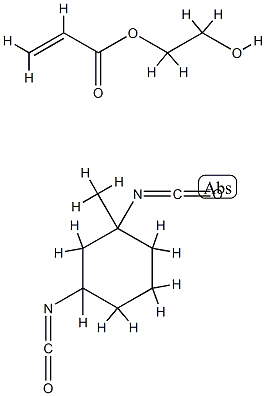 2-丙烯酸-2-羟基乙酯与1,3-二异氰酸根合甲苯的反应产物 结构式