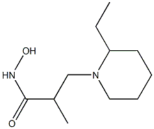 1-Piperidinepropanamide,2-ethyl-N-hydroxy-alpha-methyl-(9CI) 结构式