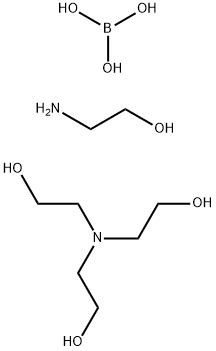 硼酸与乙醇胺和三乙醇胺的反应产物 结构式