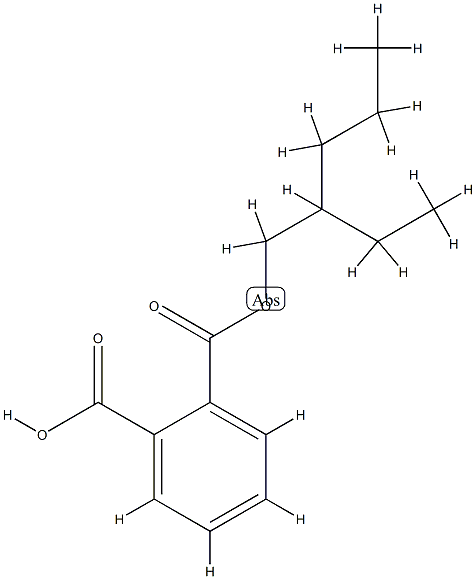 1,2-Benzenedicarboxylic acid, monohexyl ester, branched and linear 结构式