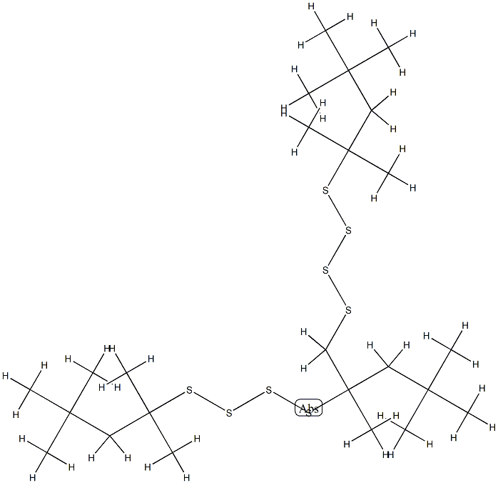 硫化-2,4,4-三甲基戊烯 结构式