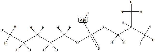 Phosphorodithioic acid, mixed O,O-bis(iso-Bu and pentyl) esters 结构式