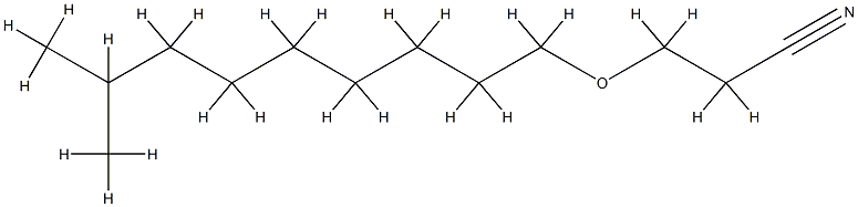 3-(decyloxy)propiononitrile, branched 结构式