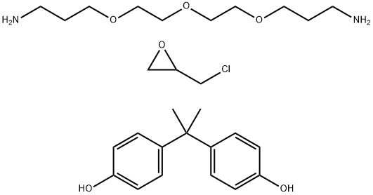 Phenol, 4,4'-(1-methylethylidene)bis-, polymer with (chloromethyl)oxirane, reaction products with 3,3'-[oxybis(2,1-ethanediyloxy)]bis[1-propanamine] 结构式