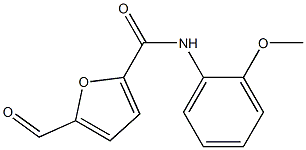 2-Furancarboxamide,5-formyl-N-(2-methoxyphenyl)-(9CI) 结构式