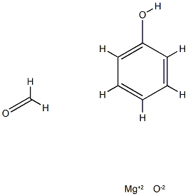 (苯酚、甲醛)的聚合物与氧化镁的络合物 结构式