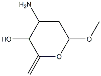 Hex-5-enopyranoside, methyl 3-amino-2,3,6-trideoxy- (9CI) 结构式