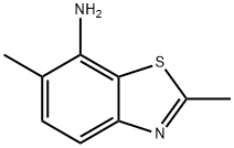 7-Benzothiazolamine,2,6-dimethyl-(9CI) 结构式