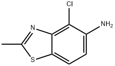 4-氯-2-甲基苯并[D]噻唑-5-胺 结构式