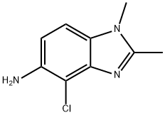 1H-Benzimidazol-5-amine,4-chloro-1,2-dimethyl-(9CI) 结构式