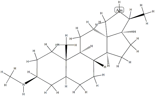 3β-(Methylamino)-23-norconanine 结构式