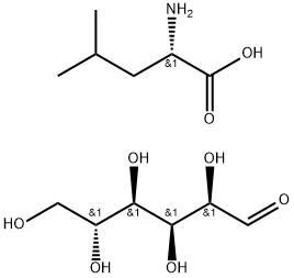 L-亮氨酸与D-葡萄糖反应的产物 结构式