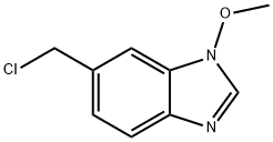 1H-Benzimidazole,6-(chloromethyl)-1-methoxy-(9CI) 结构式