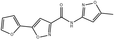 3-Isoxazolecarboxamide,5-(2-furanyl)-N-(5-methyl-3-isoxazolyl)-(9CI) 结构式