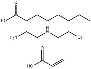 Octanoic acid, reaction products with 2-[(2-aminoethyl)amino]ethanol, acrylic acid alkylated (1:2) 结构式