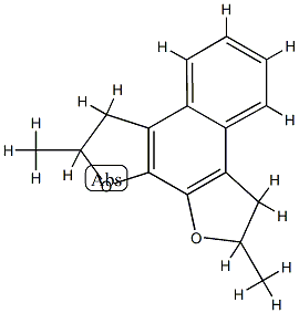 2,3,8,9-Tetrahydro-2,9-dimethylnaphtho[2,1-b:3,4-b']difuran 结构式