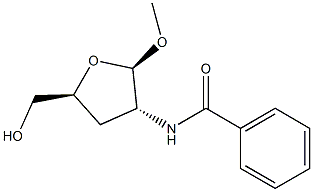 beta-D-erythro-Pentofuranoside, methyl 2-(benzoylamino)-2,3-dideoxy- (9CI) 结构式