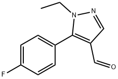 1H-Pyrazole-4-carboxaldehyde,1-ethyl-5-(4-fluorophenyl)-(9CI) 结构式