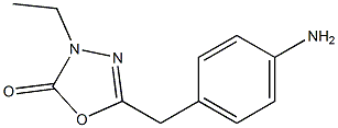 1,3,4-Oxadiazol-2(3H)-one,5-[(4-aminophenyl)methyl]-3-ethyl-(9CI) 结构式