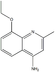 4-Quinolinamine,8-ethoxy-2-methyl-(9CI) 结构式