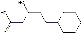 Cyclohexanepentanoic acid, -ba--hydroxy-, (-ba-R)- (9CI) 结构式