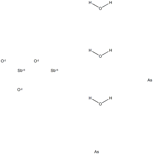 Antimony oxide (Sb2O3), mixed with arsenic oxide (As2O3) 结构式