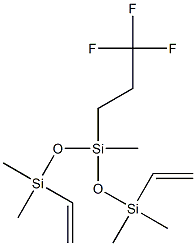 乙烯基封端的二甲基甲基-3,3,3-三氟丙基(硅氧烷与聚硅氧烷) 结构式