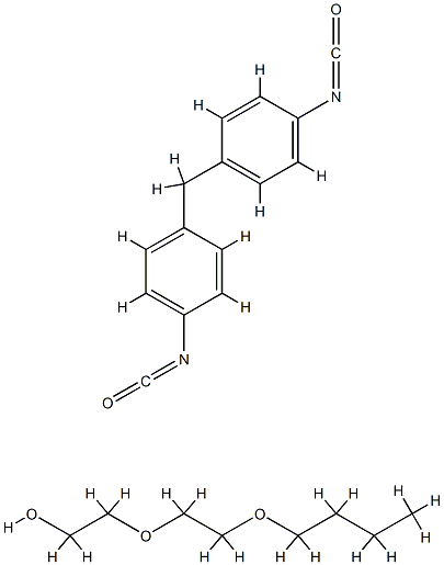 Ethanol, 2-(2-butoxyethoxy)-, reaction products with 1,1-methylenebis4-isocyanatobenzene 结构式