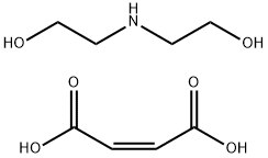 N-(C6-18与C18不饱和)脂肪基衍生物二乙醇胺(顺)2-丁烯二酸酯 结构式