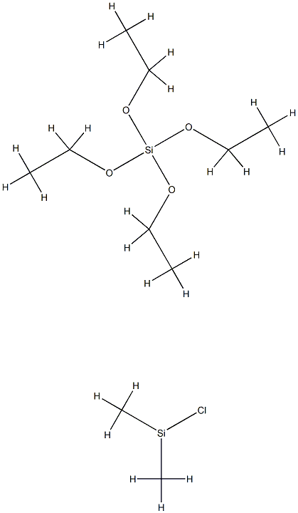 四乙基硅酸酯与二甲基氯硅烷的反应产物 结构式