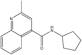 4-Quinolinecarboxamide,N-cyclopentyl-2-methyl-(9CI) 结构式