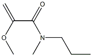 2-Propenamide,2-methoxy-N-methyl-N-propyl-(9CI) 结构式