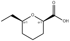 2H-Pyran-2-carboxylicacid,6-ethyltetrahydro-,(2R,6R)-rel-(9CI) 结构式