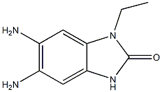 2H-Benzimidazol-2-one,5,6-diamino-1-ethyl-1,3-dihydro-(9CI) 结构式