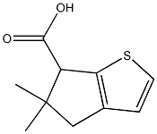 4H-Cyclopenta[b]thiophene-6-carboxylicacid,5,6-dihydro-5,5-dimethyl-(9CI) 结构式