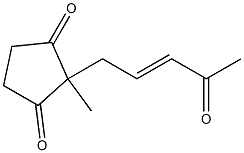 1,3-Cyclopentanedione,2-methyl-2-[(2E)-4-oxo-2-pentenyl]-(9CI) 结构式