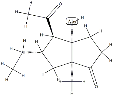 1(2H)-Pentalenone,4-acetyl-5-ethylhexahydro-3a-hydroxy-6a-methyl-,(3aR,4S,5R,6aR)-rel-(9CI) 结构式