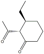 Cyclohexanone, 2-acetyl-3-ethyl-, (2R,3R)-rel- (9CI) 结构式