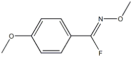 Benzenecarboximidoyl fluoride, N,4-dimethoxy-, [C(E)]- (9CI) 结构式