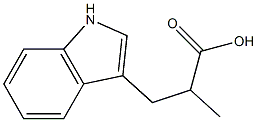 1H-Indole-3-propanoicacid,-alpha--methyl-(9CI) 结构式