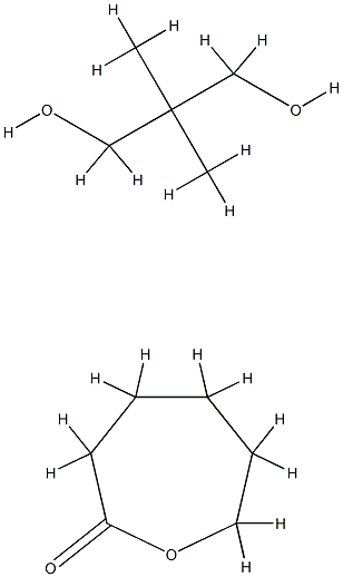 羟基己酸内酯与2,2-二甲基-1,3-丙二醇的聚合物 结构式