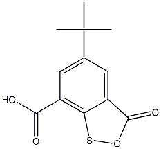7-oxo-4-tert-butyl-8-oxa-9-thiabicyclo[4.3.0]nona-2,4,10-triene-2-carb oxylic acid 结构式