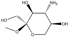 alpha-L-Sorbopyranoside, methyl 4-amino-4-deoxy- (9CI) 结构式