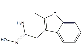 3-Benzofuranethanimidamide,2-ethyl-N-hydroxy-(9CI) 结构式